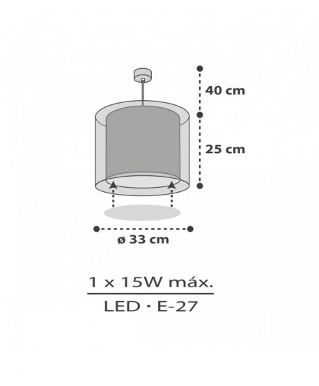 Lampada a sospensione per bambini Clouds Nuvole grigio