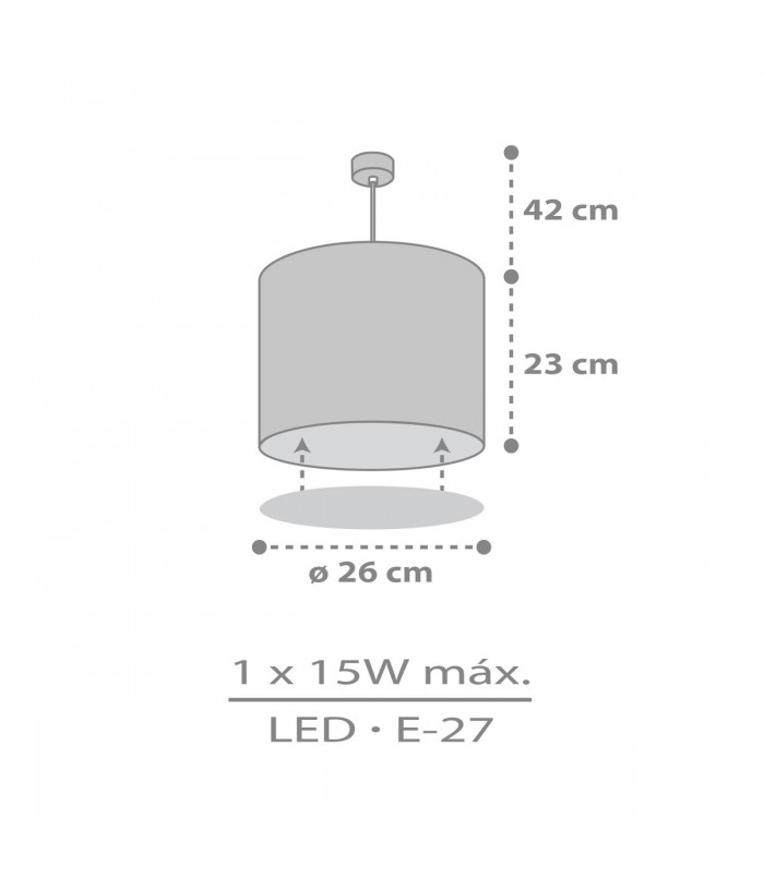 Lámpara de techo infantil Sweet Dreams Nubes gris