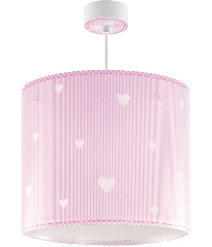 Lampada da soffitto a sospensione per bambini Sweet Dreams cuore rosa