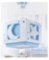 Lampada da soffitto a sospensione per bambini Moonlight luna e stelle blu