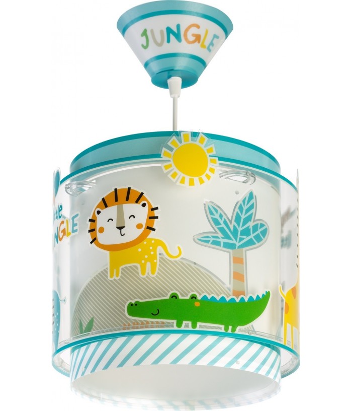 Lustre et lampe suspension enfant Little Jungle animaux de la jungle