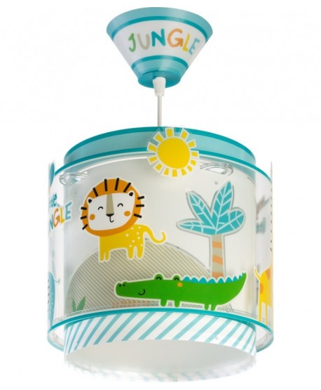 Lustre et lampe suspension enfant Little Jungle animaux de la jungle