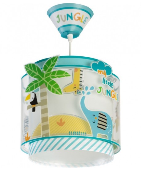 Lustre et lampe suspension enfant Little Jungle animaux de la jungle