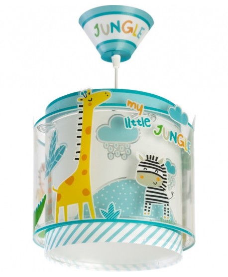 Lustre et lampe suspension enfant Little Jungle animaux de la jungle