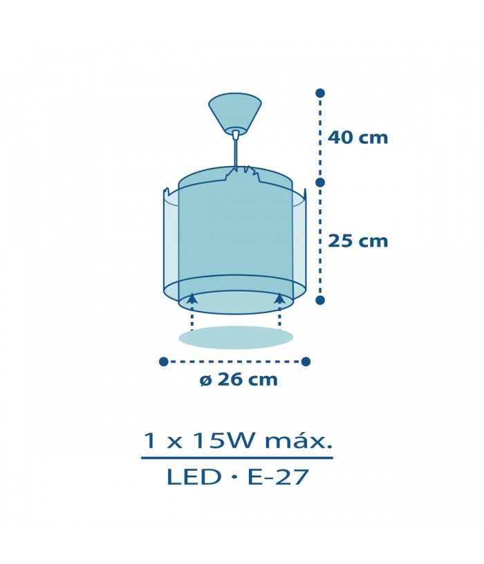 Lámpara de techo infantil My Little Jungle Animeles Jungla