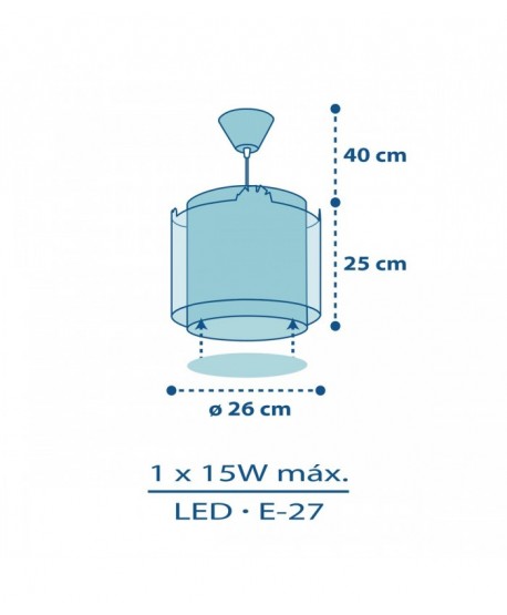 Lámpara de techo infantil My Little Jungle Animeles Jungla