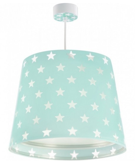 Lampada da soffitto a sospensione per bambini Stars Stelle verde