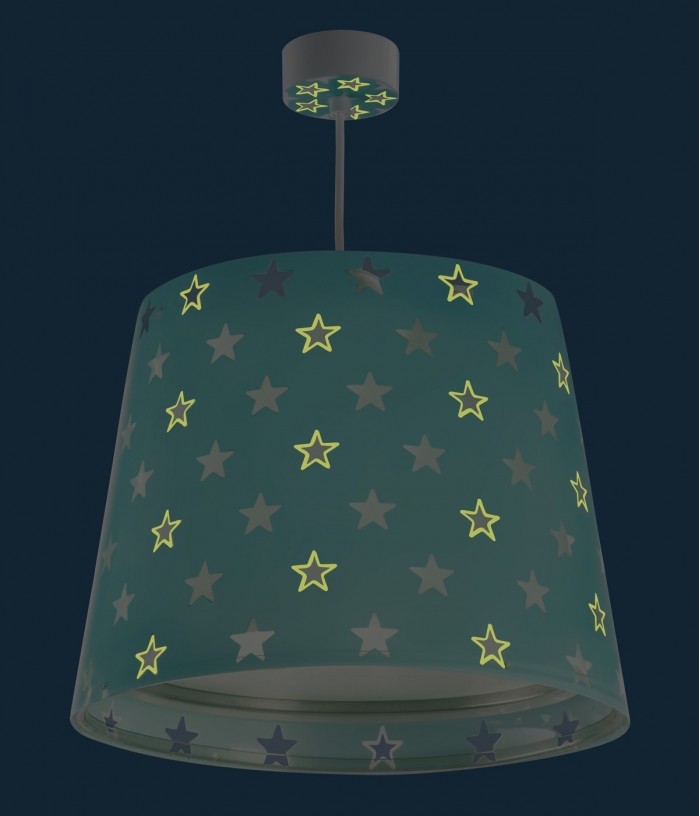 Hanging lamp Stars green