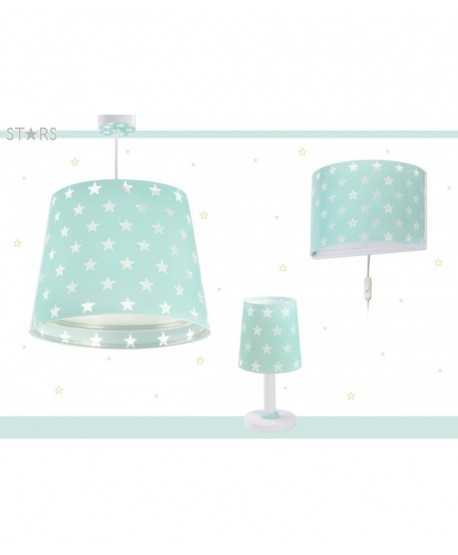 Lustre et lampe suspension Stars Étoiles vert