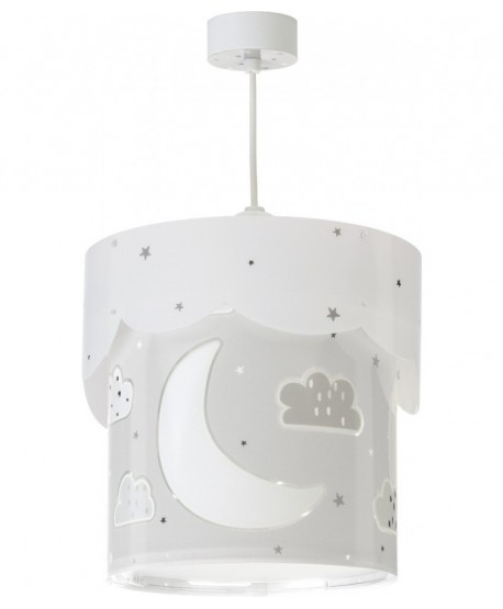 Hanging lamp for Kids Moon grey