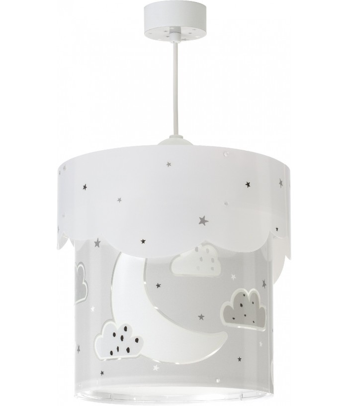 Hanging lamp for Kids Moon grey