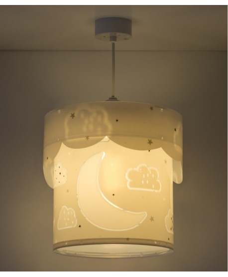 Hanging lamp for Kids Moon grey