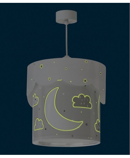 Hanging lamp for Kids Moon grey
