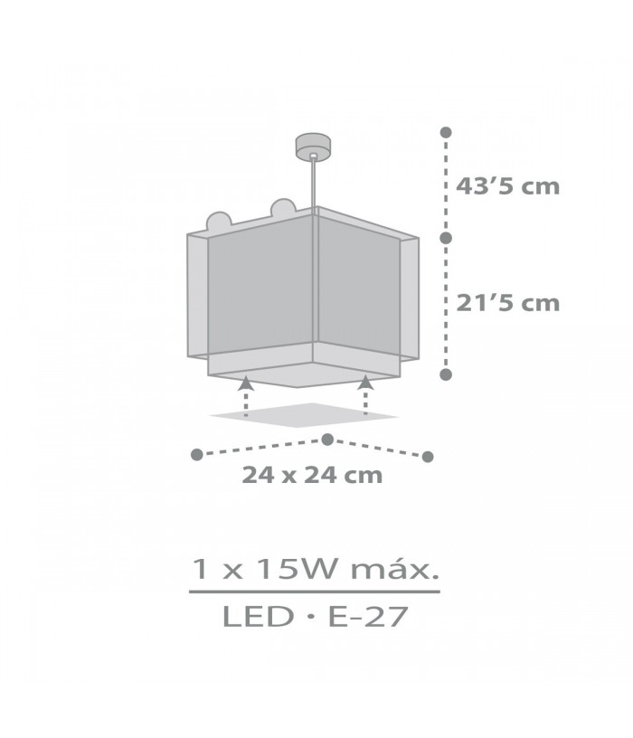 Lustre et lampe suspension enfant Little Teddy Petit Ours