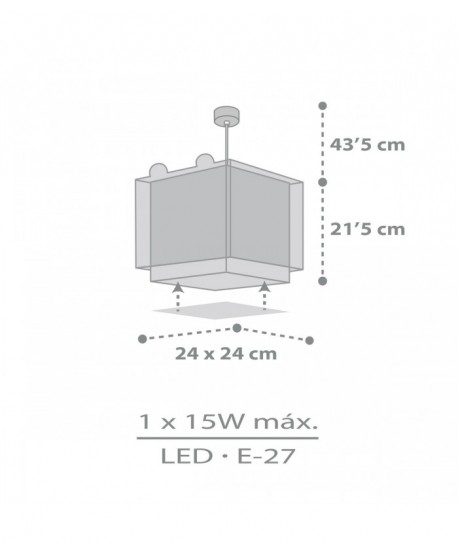 Lampada a sospensione per bambini Little Teddy Piccolo Orso