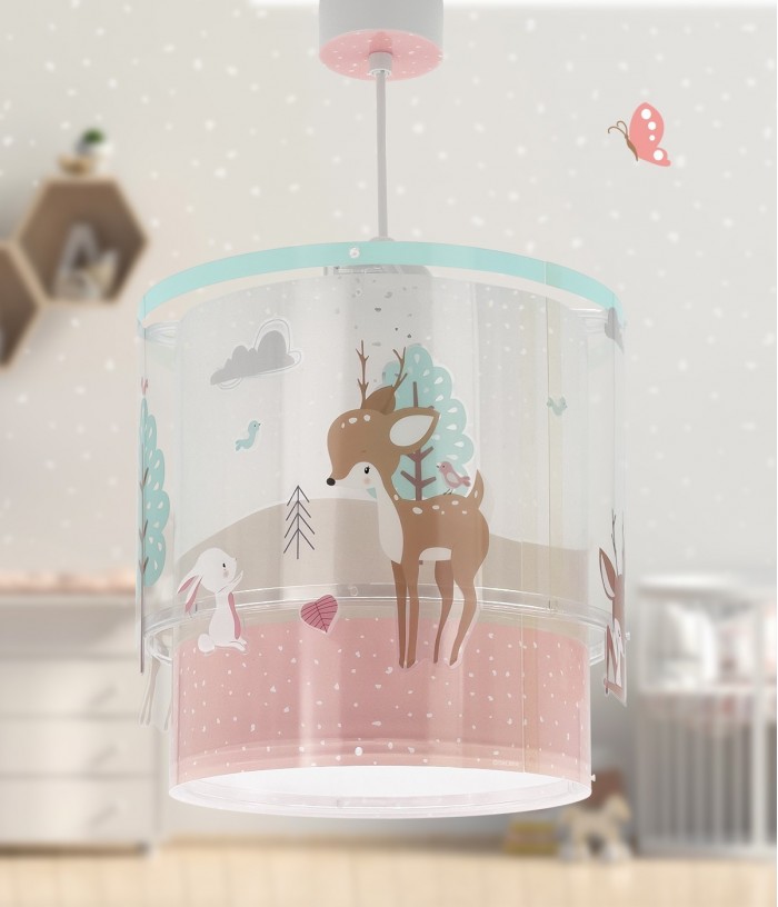 Lámpara de techo infantil Loving Deer ciervo