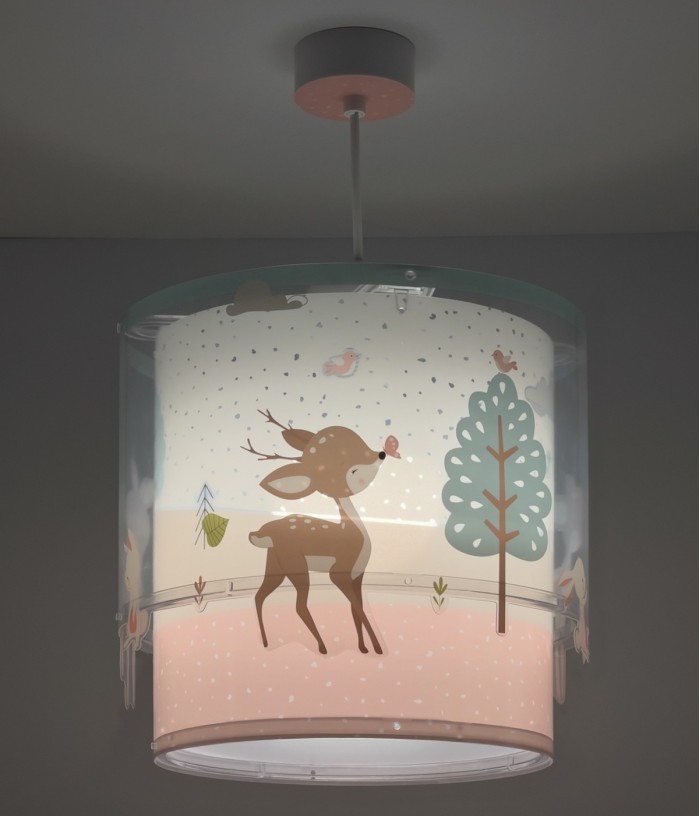 Lámpara de techo infantil Loving Deer ciervo
