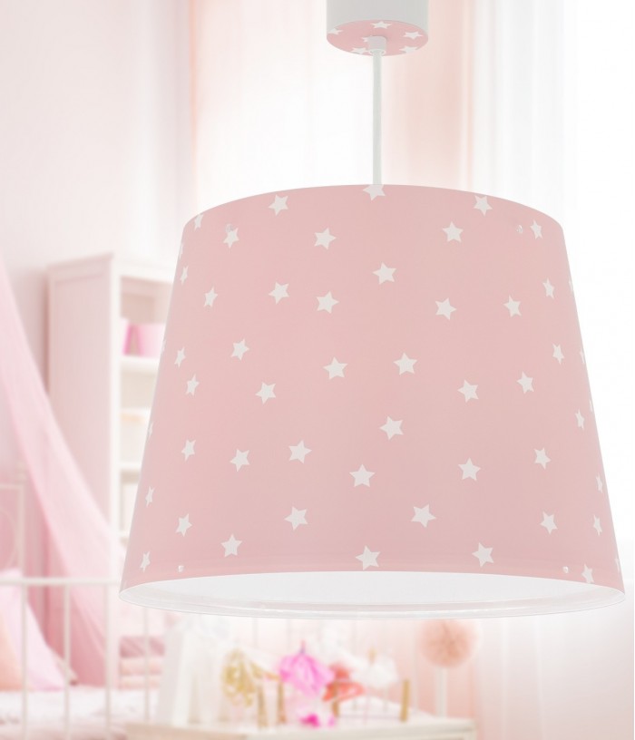 Candeeiro de teto Star Light Estrela rosa