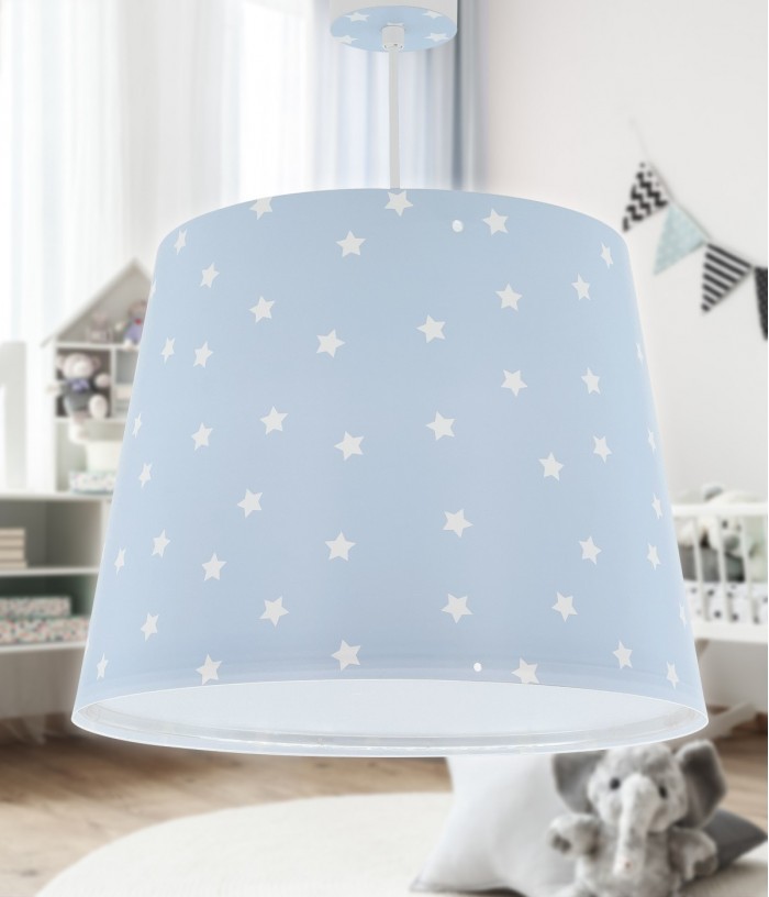 Candeeiro teto criança Star Light Estrela azul