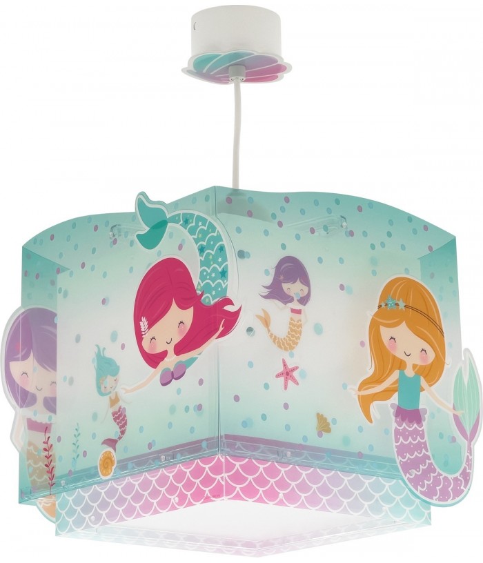 Lampada da soffitto a sospensione per bambini Mermaids Sirene