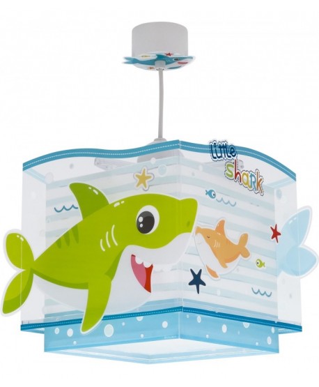 Lámpara de techo infantil Little Shark Pequeño Tiburón