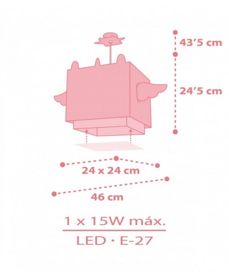 Lampada da soffitto a sospensione per bambini Little Unicorn Piccolo Unicorno animali
