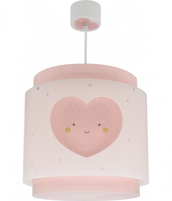 Lámpara de techo infantil Baby Dreams Corazón rosa