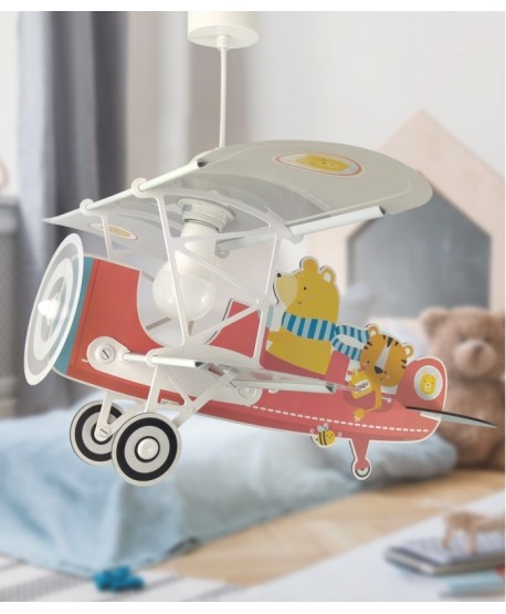 Candeeiro teto criança avião urso Pequeno Teddy