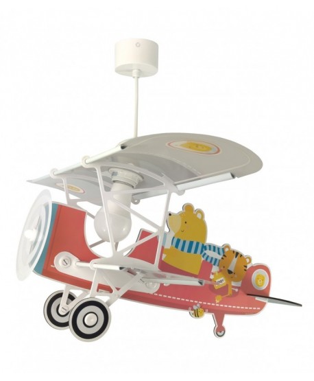 Lámpara de techo infantil avión oso Pequeño Teddy