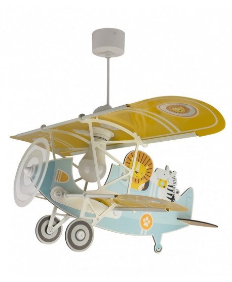 Lustre et lampe suspension enfant avion Petit Lion