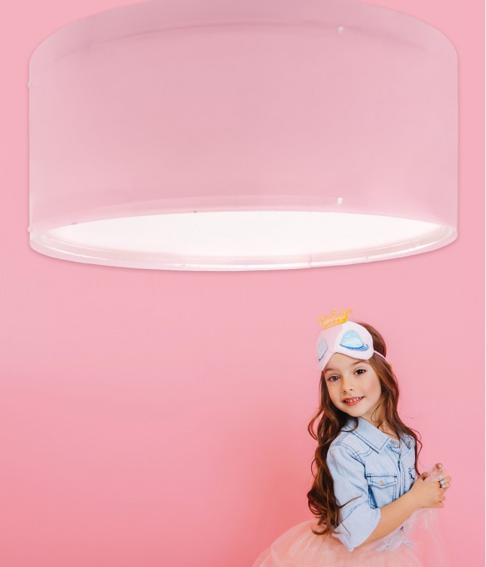 Plafoniere per bambini Color Light Rosa