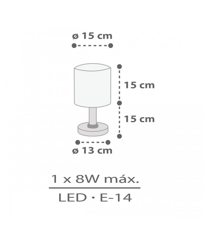 Lampada comodino per bambini Rhino & Croco Rinoceronte e Coccodrillo