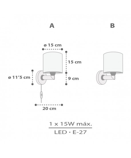 Children Wall Light Rhino & Croco