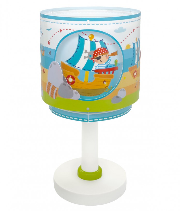 Lampe De Chevet Pour Enfant Pirate Island Île Des Pirates