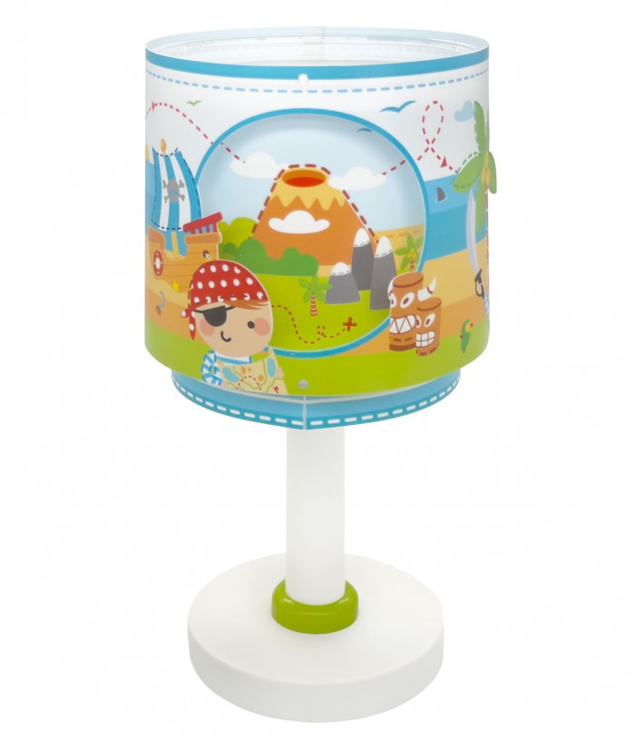 Lampe De Chevet Pour Enfant Pirate Island Île Des Pirates