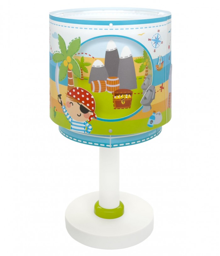 Lampe De Chevet Pour Enfant Pirate Island Île Des Pirates