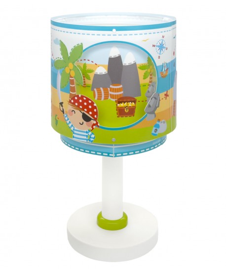 Lampe De Chevet Pour Enfant Pirate Island Île Des Pirates