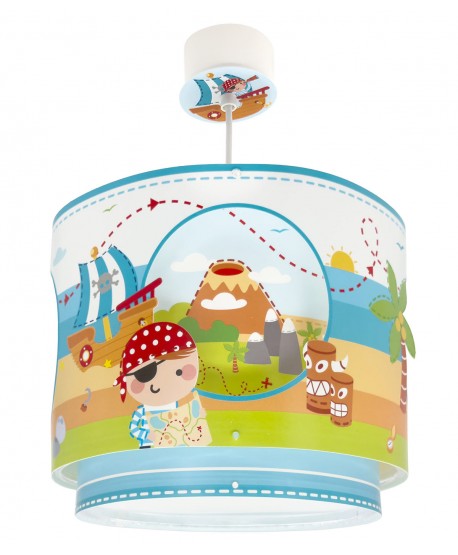 Lustre Suspension Pour Enfant Pirate Island Île Des Pirates