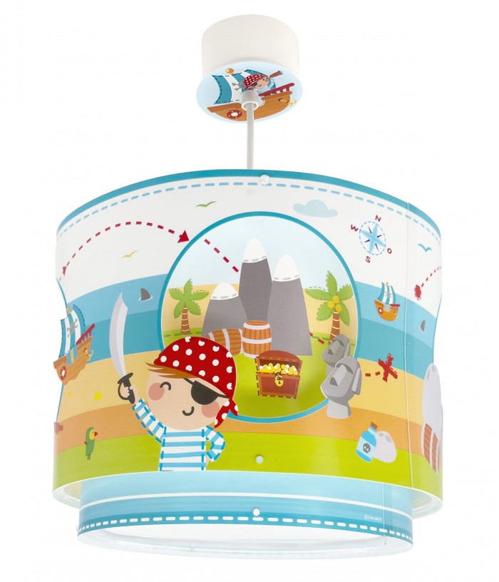 Lustre Suspension Pour Enfant Pirate Island Île Des Pirates