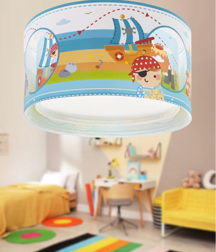 Children Ceiling Light Pirate Island