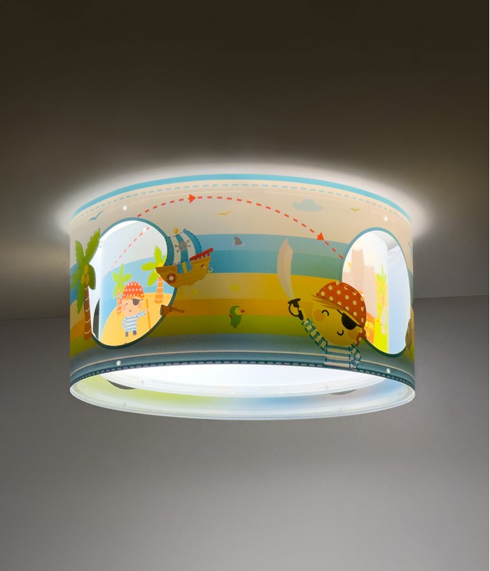 Children Ceiling Light Pirate Island