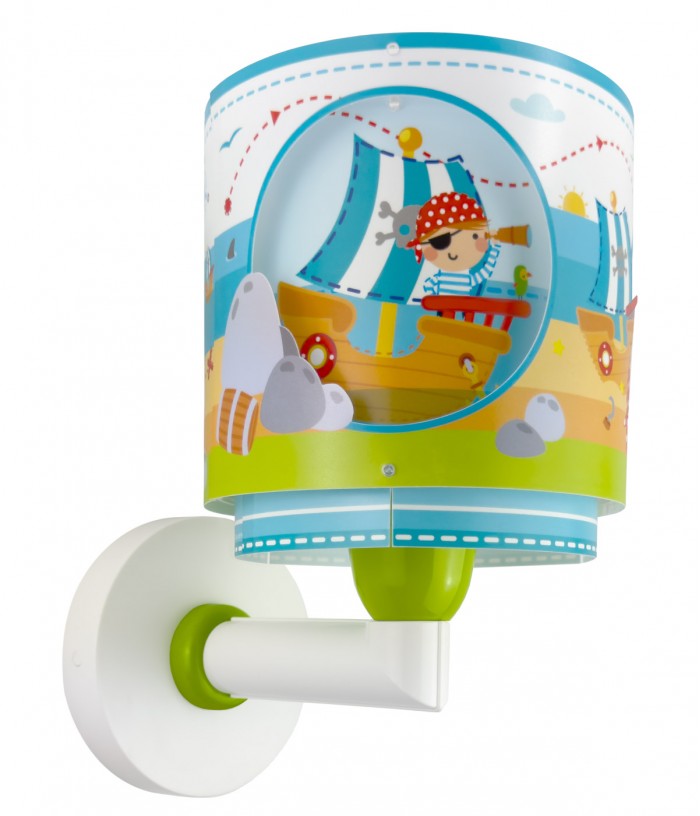 Children Wall Lamp Pirate Island