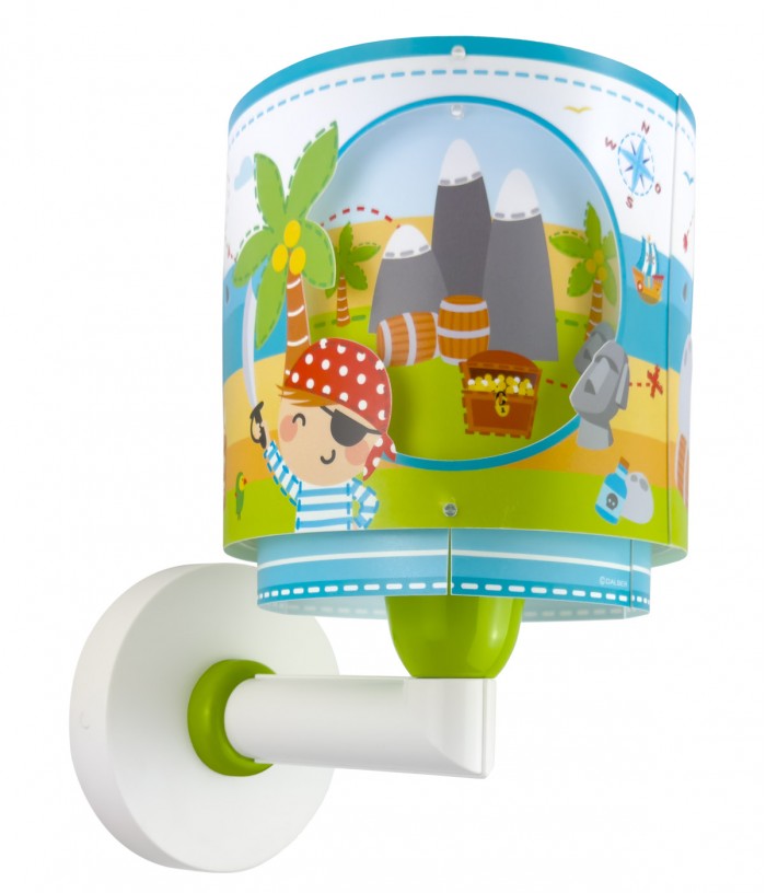 Children Wall Lamp Pirate Island