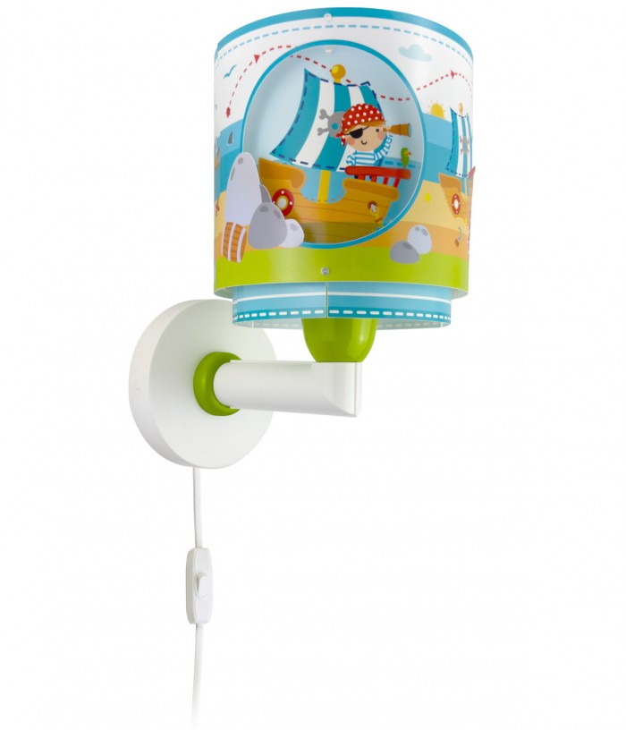 Children Wall Lamp Pirate Island