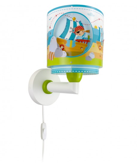 Children Wall Lamp Pirate Island