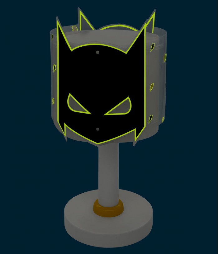 Children Table Lamp Dark Hero