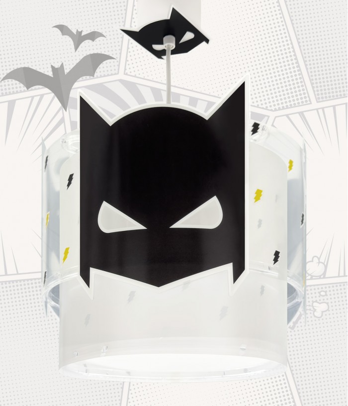 Lampada da soffitto per bambini Dark Hero Supereroe