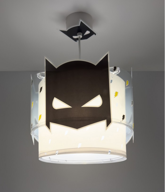 Lampada da soffitto per bambini Dark Hero Supereroe