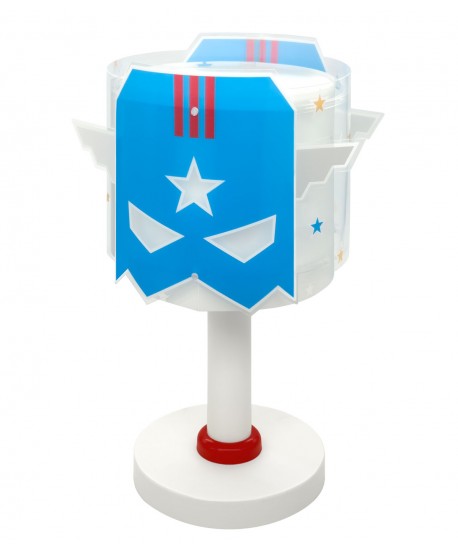 Lampe De Chevet Pour Enfant Blue Hero Super-héros