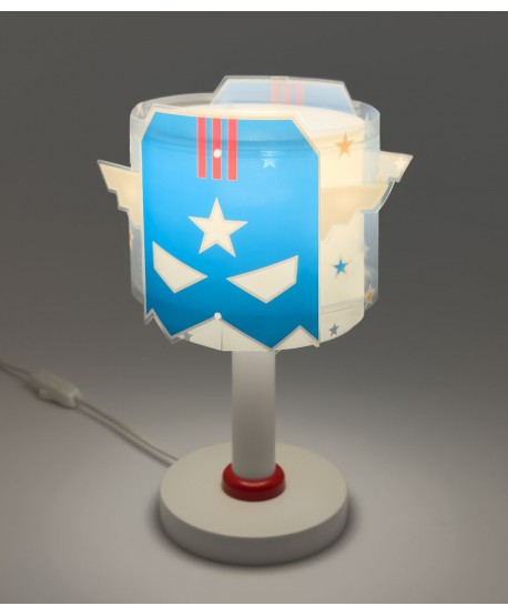 Lampe De Chevet Pour Enfant Blue Hero Super-héros